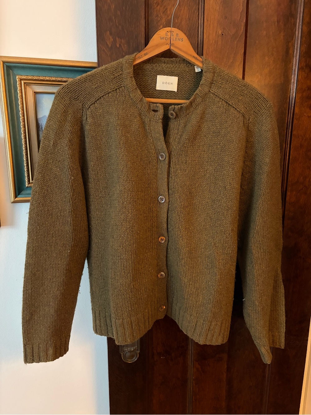 Dôen Adley Cardigan II Olive Green